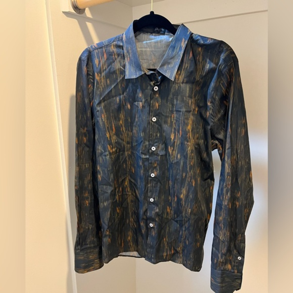 Good Man Brand Big On-Point Printed Cotton Shirt - NWOT